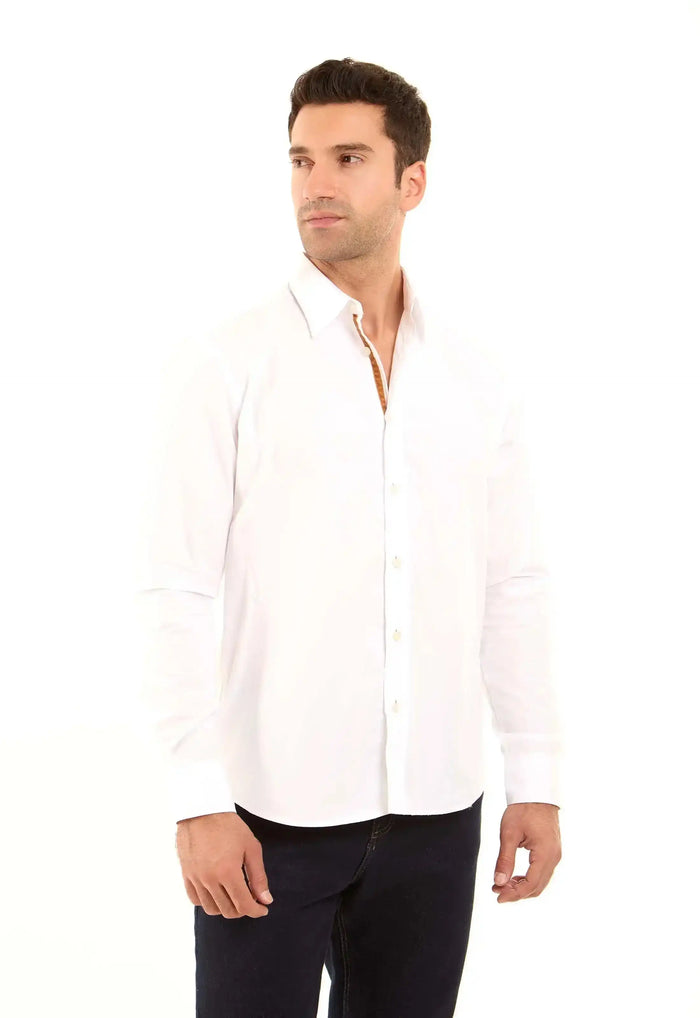 Long Sleeves Solid Cotton Shirt