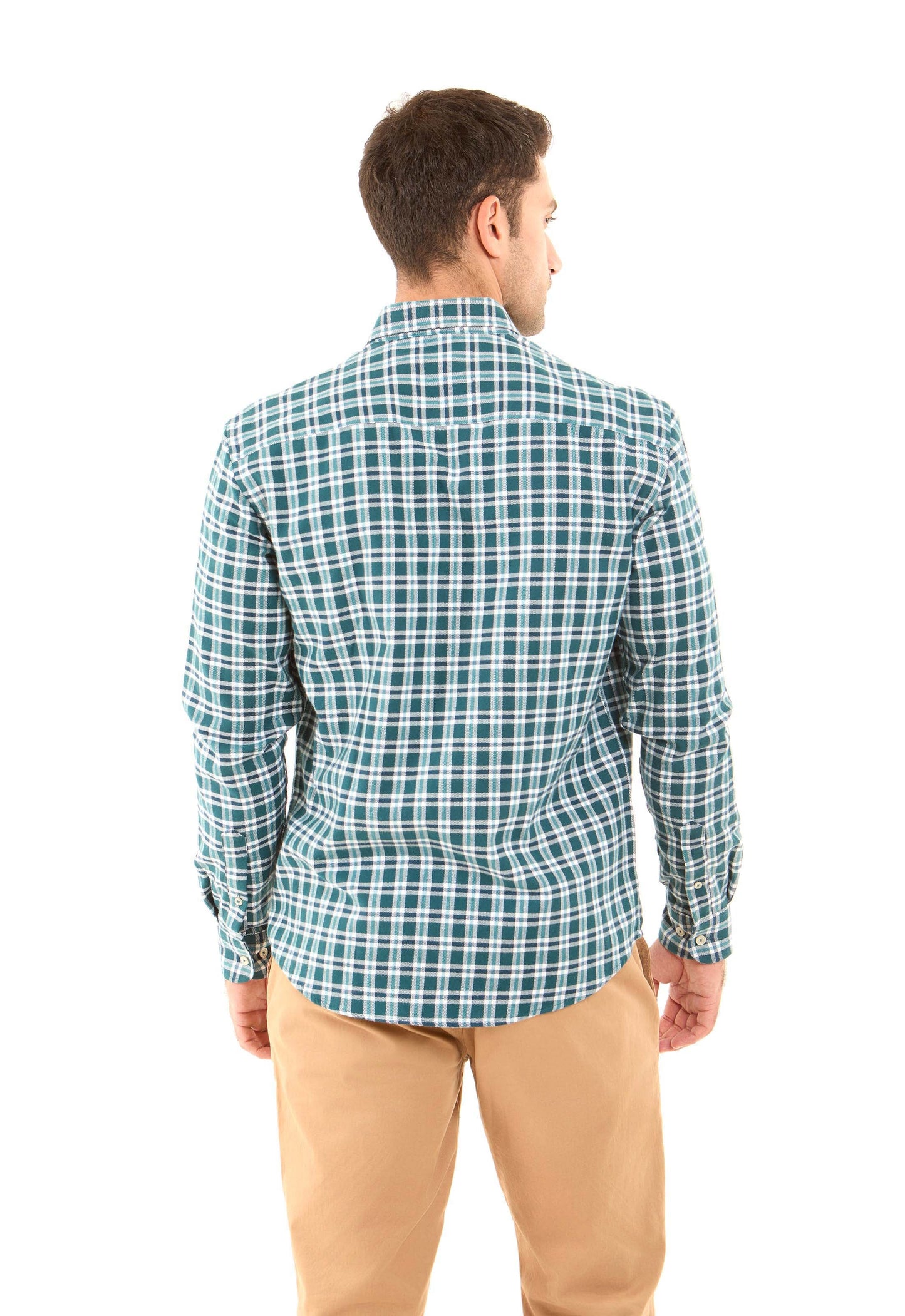 Buttons Down Tartan Cotton Shirt