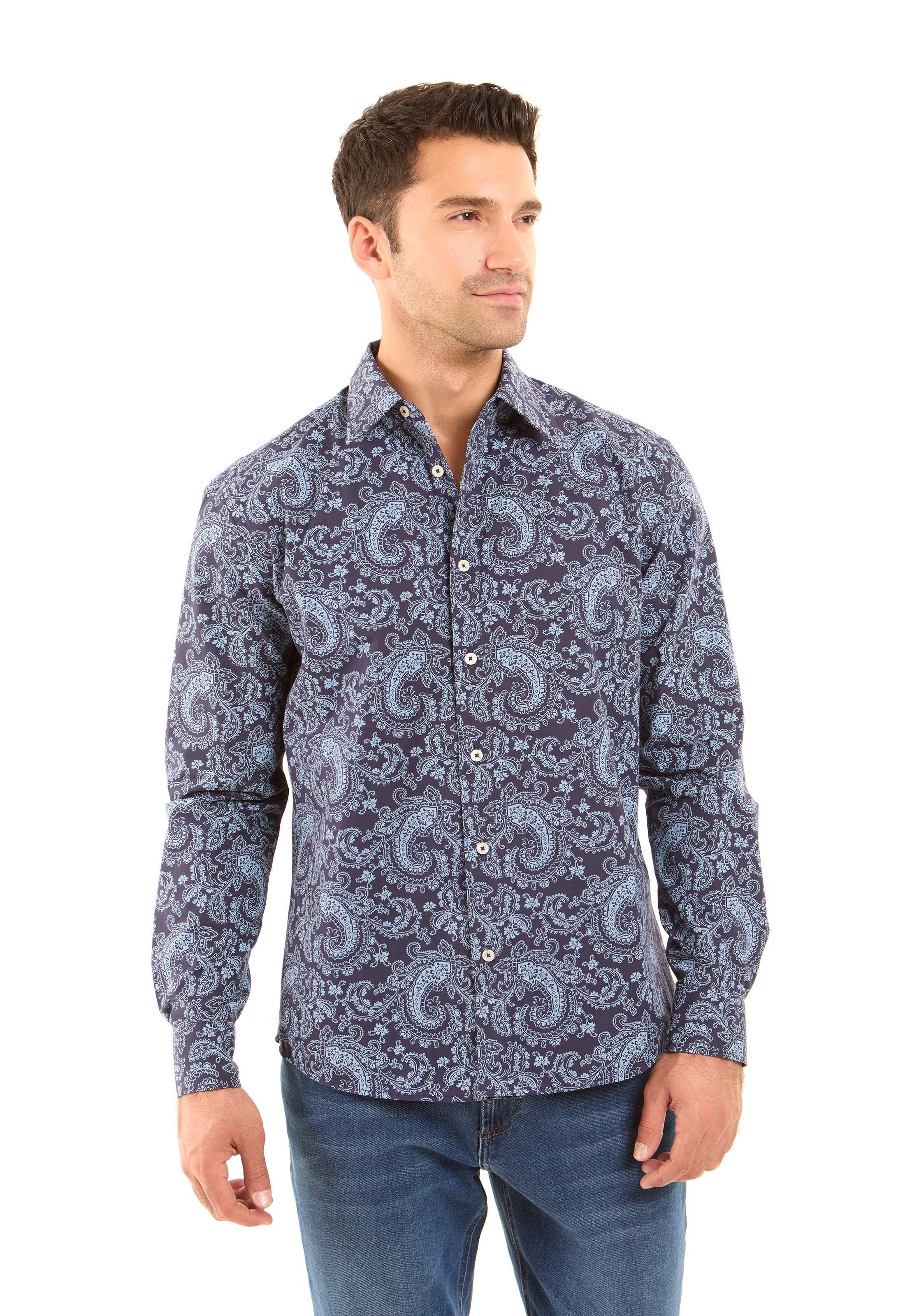 Allover Paisley Pattern Casual Shirt