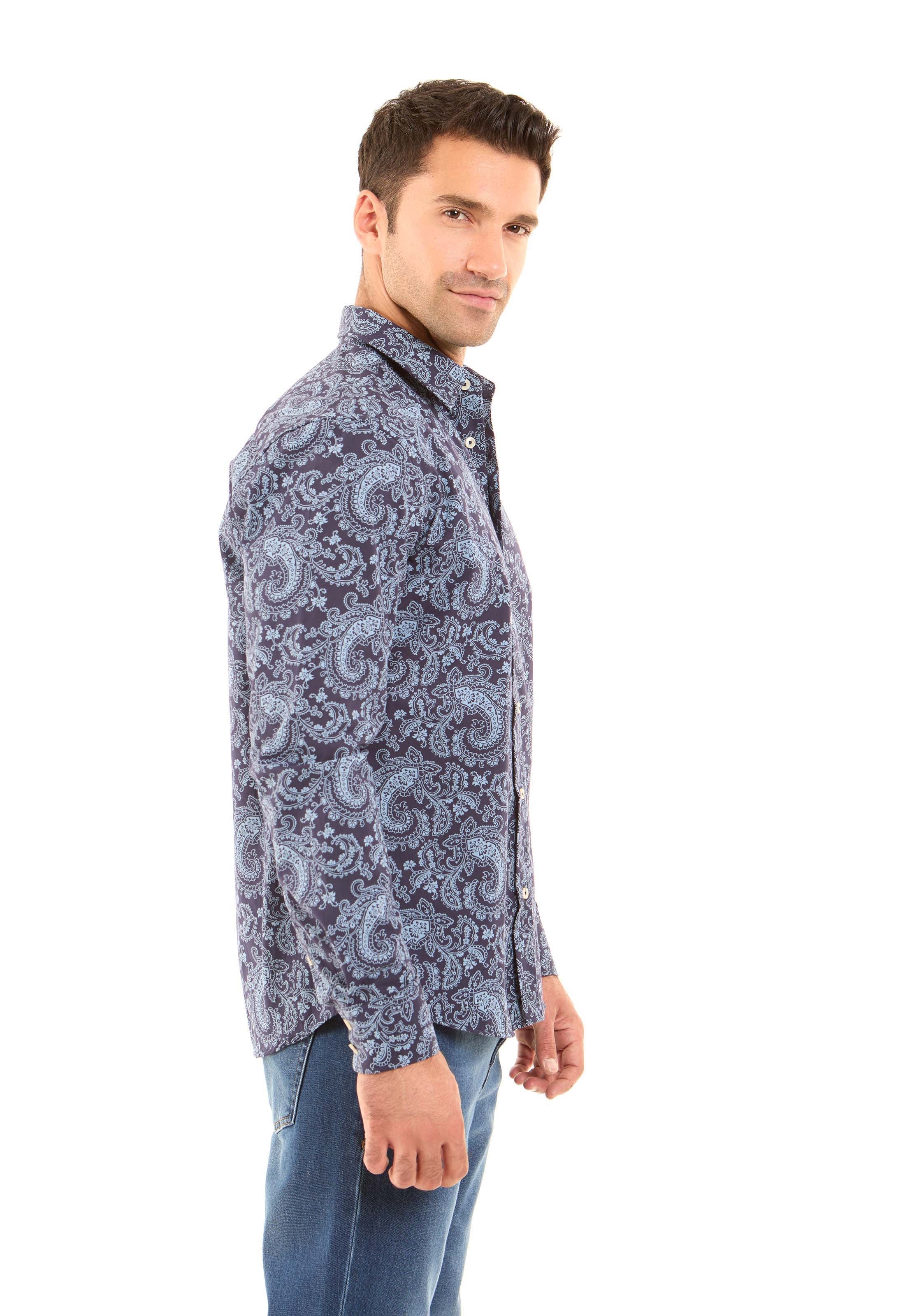 Allover Paisley Pattern Casual Shirt