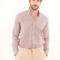 Patterned Long Sleeves Shirt with Classic Collar