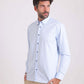 قميص كلاسيكي سادة برقبة مخططة