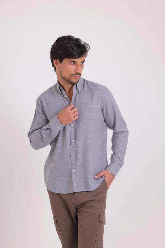 Regular Fit Casual Plaids Shirt