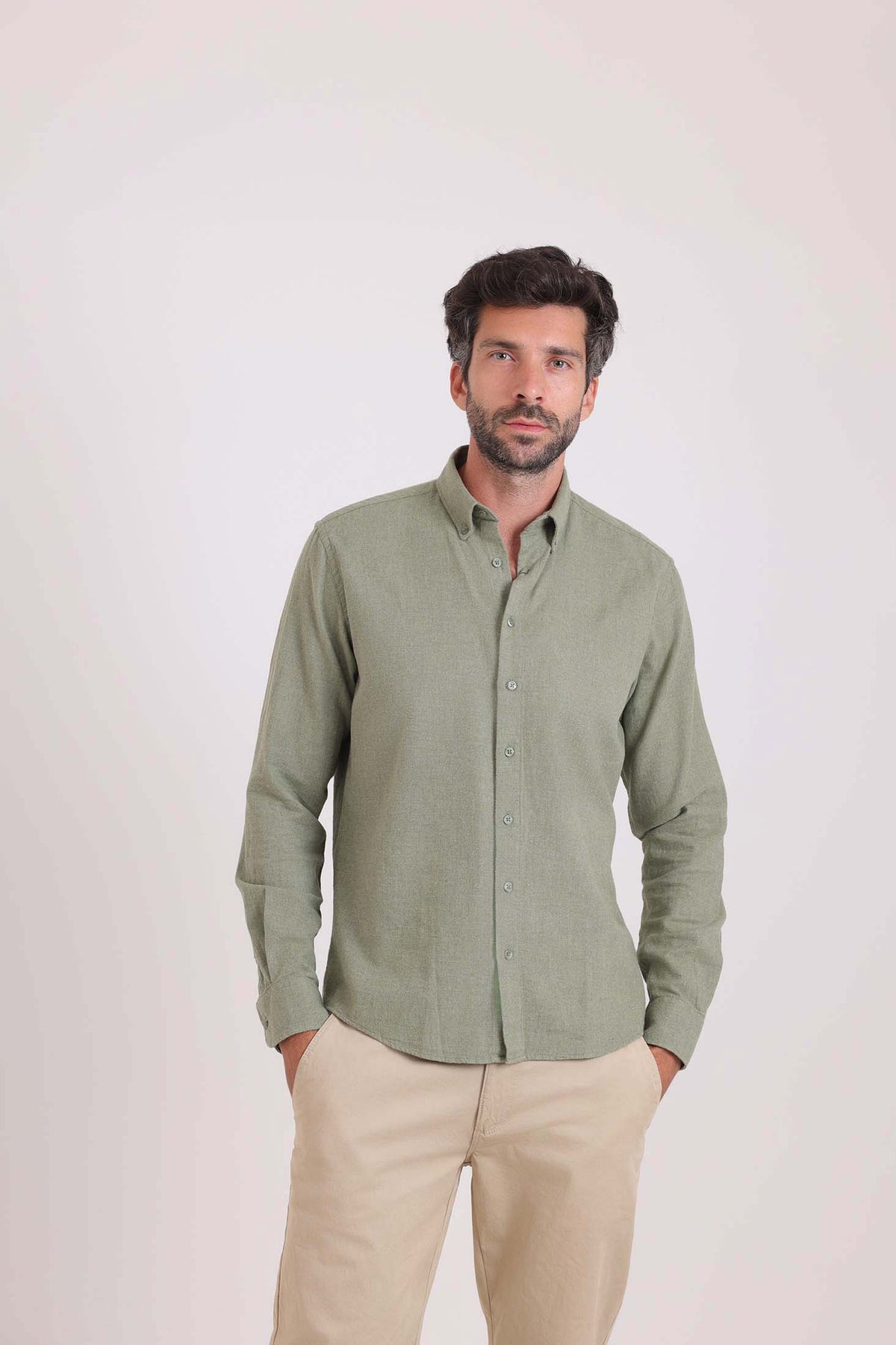 Minimal Button-Up Casual Shirt