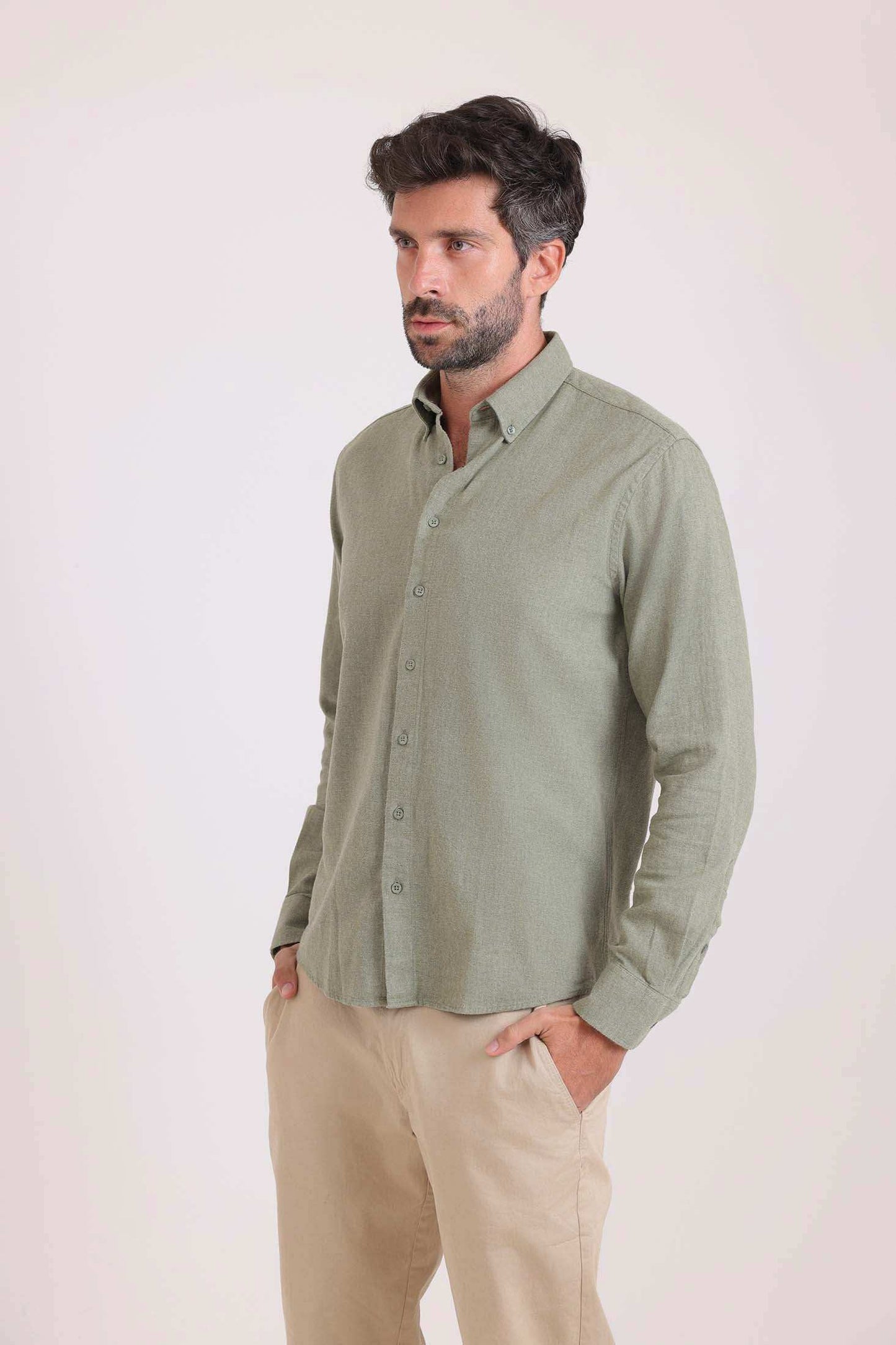 Minimal Button-Up Casual Shirt