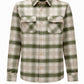 Plaid Utility Button-Up Shirt