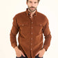 Casual Ribbed Long Sleeves Shirt with Pockets