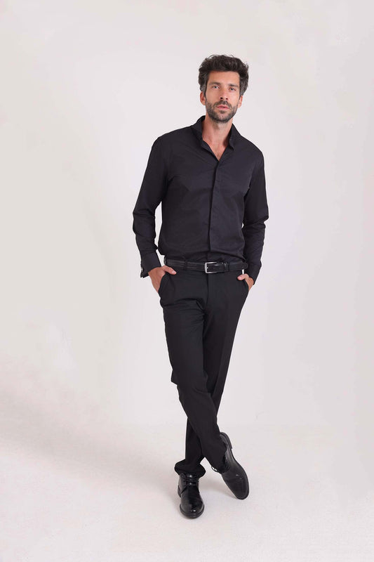 Solid Slim Fit Classic Shirt