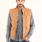 Sleeveless Quilted Vest with Buttoned Pockets