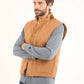 Sleeveless Quilted Vest with Buttoned Pockets