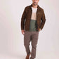 Classic Collar Zipped Suede Jacket