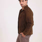 Classic Collar Zipped Suede Jacket