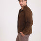 Classic Collar Zipped Suede Jacket