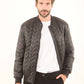 Quilted Nylon Bomber Jacket