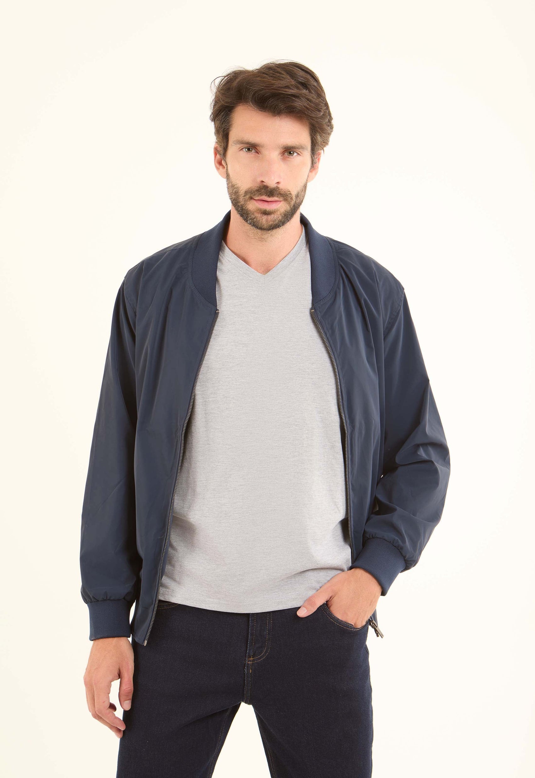 Bomber-Style Lightweight Jacket