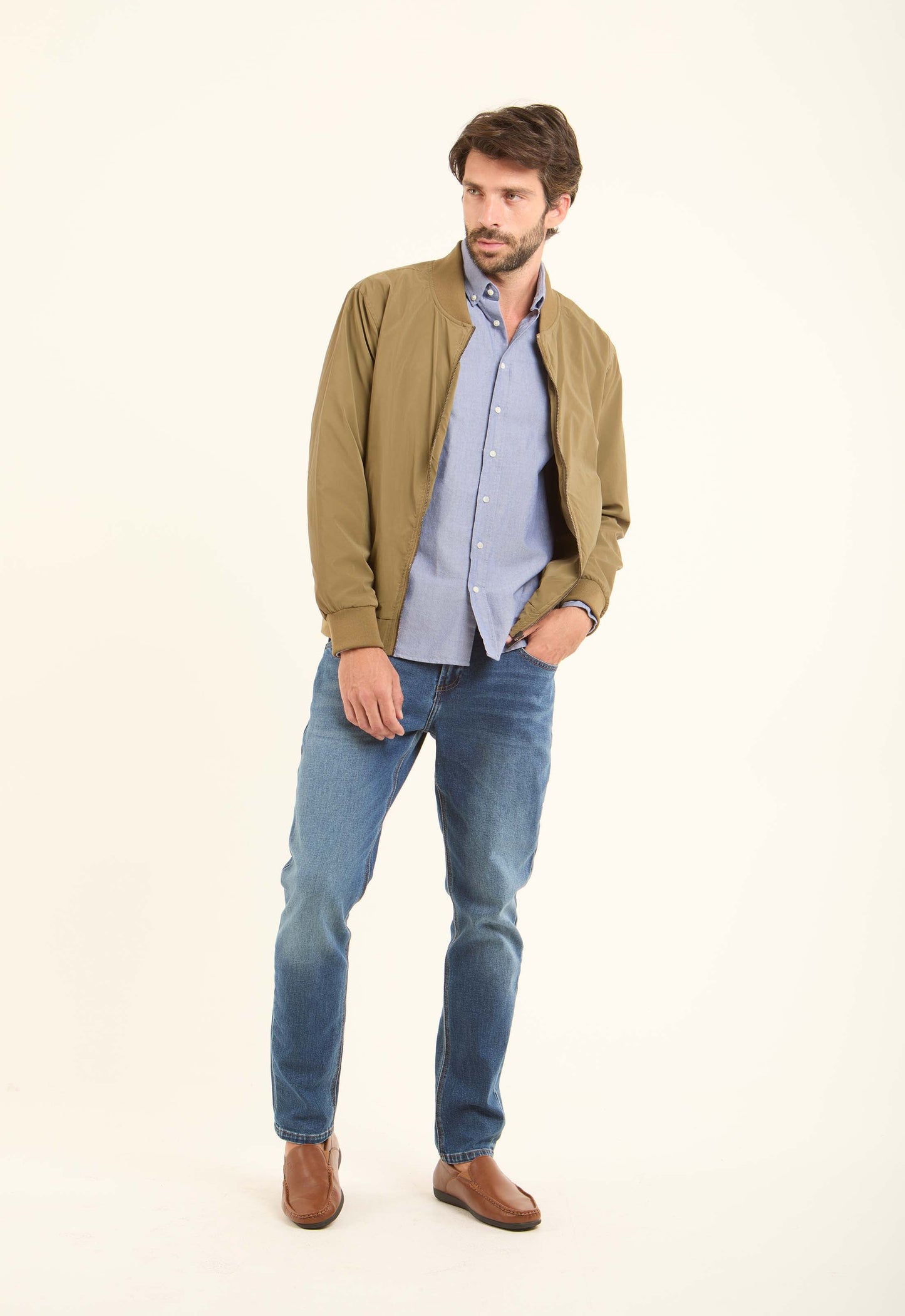 Bomber-Style Lightweight Jacket