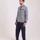 Striped Top & Solid Pants Winter Pajama Set