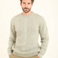 Crew Neck Slip On Pullover with Chunky Knit