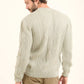 Crew Neck Slip On Pullover with Chunky Knit