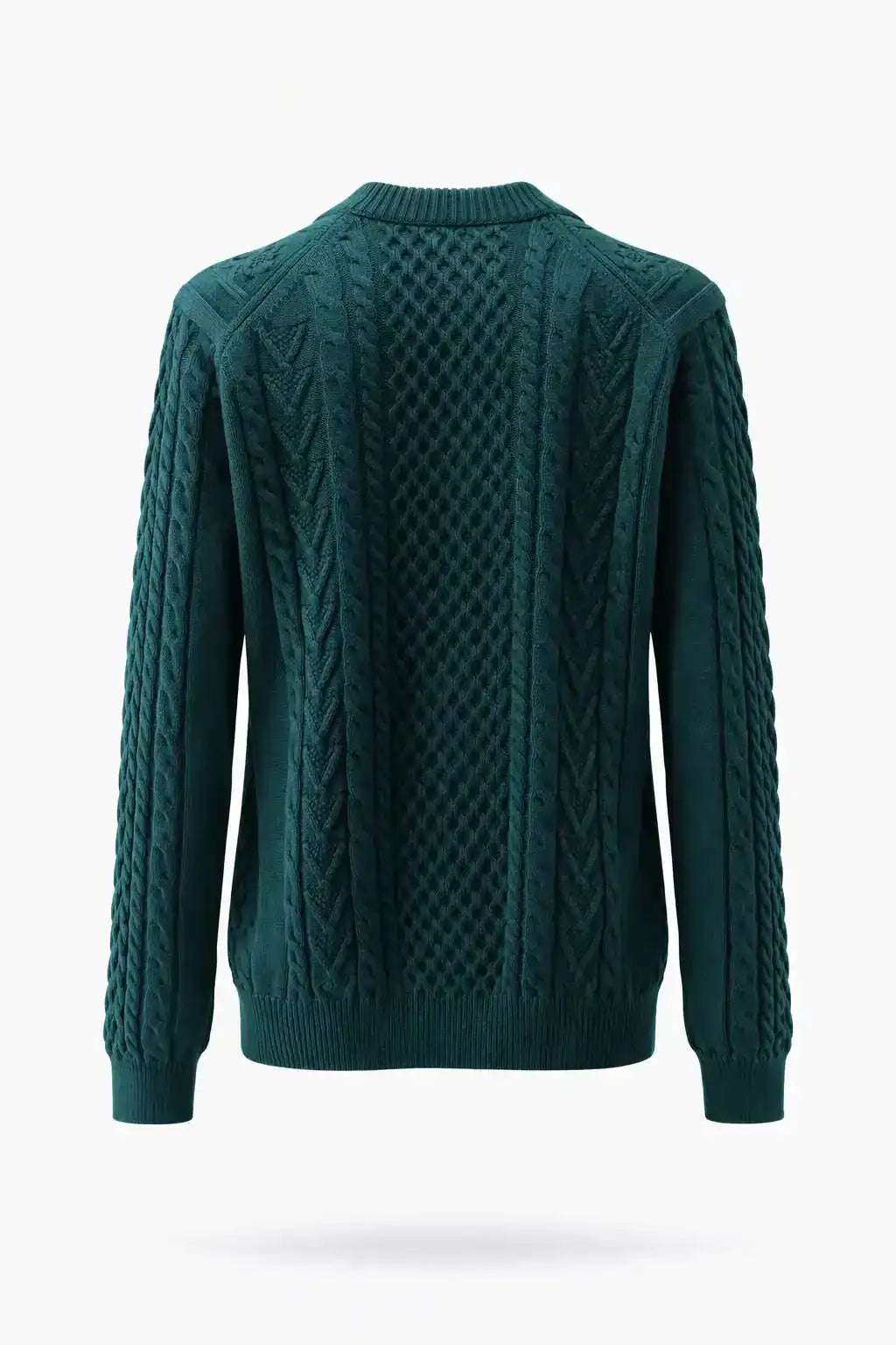 Textured Knit Crew Neck Sweater