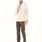 Wool-Blend Textured Tailored Blazer