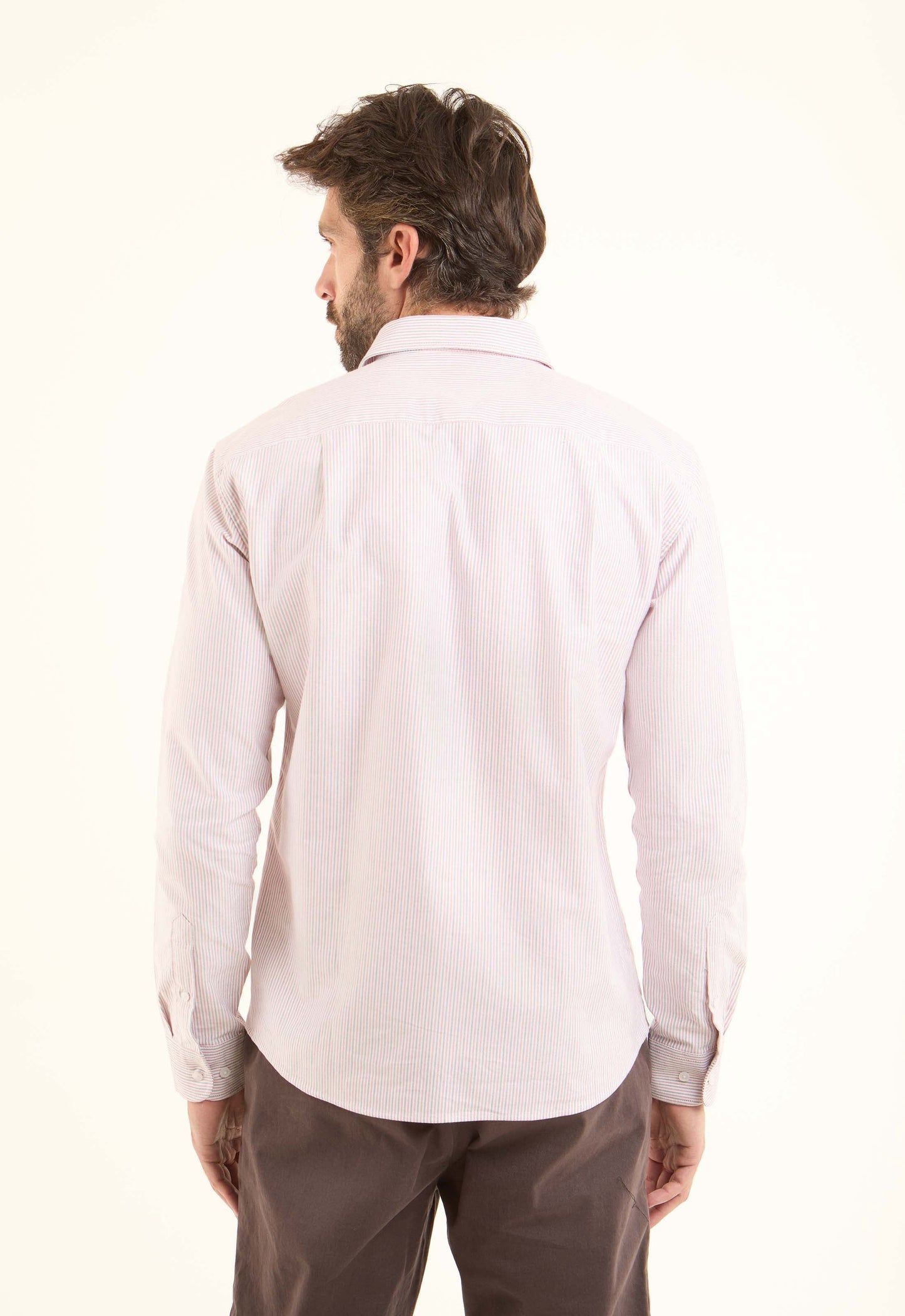 Tri-Tone Pencil Stripes Casual Shirt