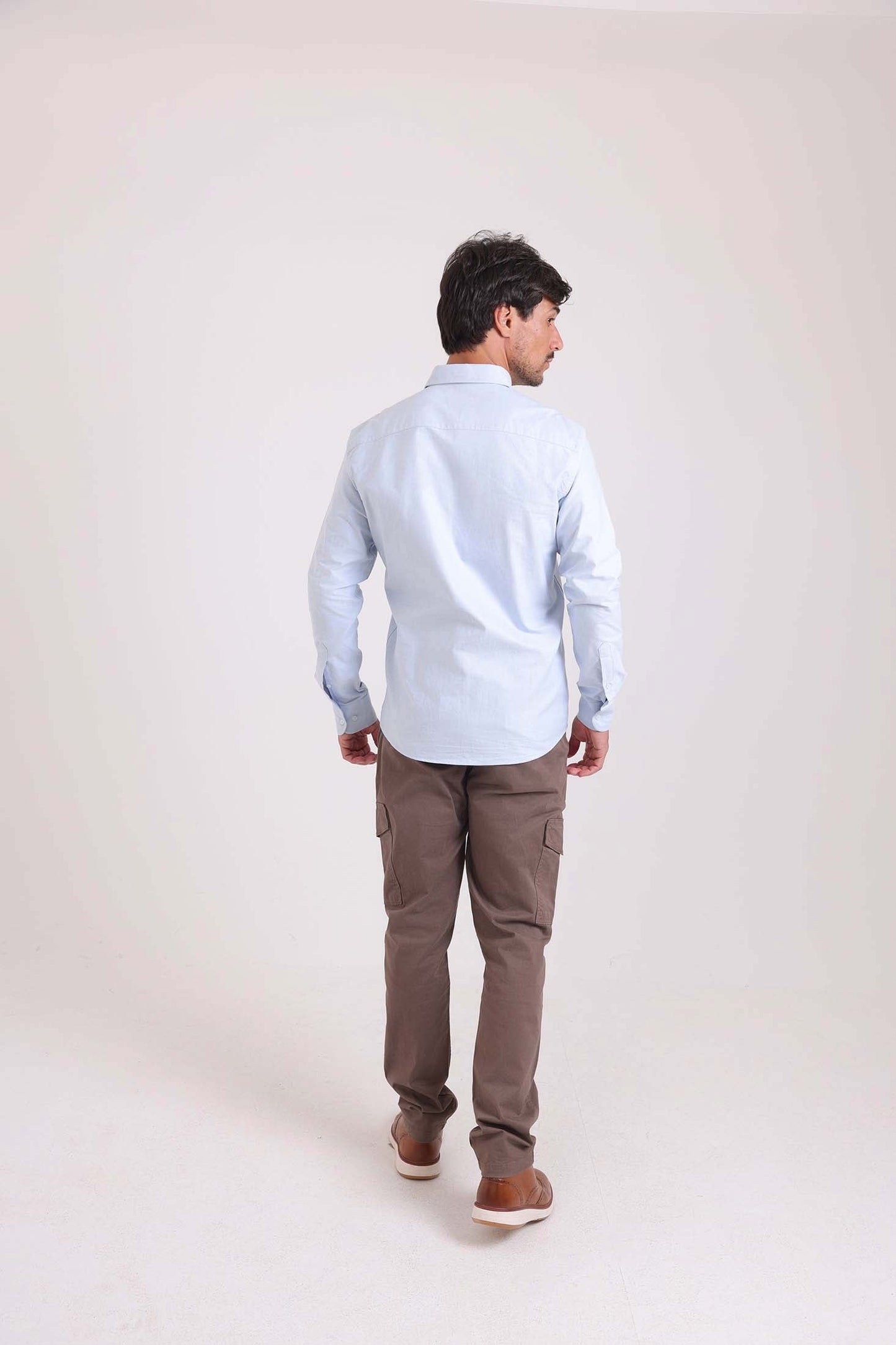 Solid Long Sleeves Shirt with Pocket