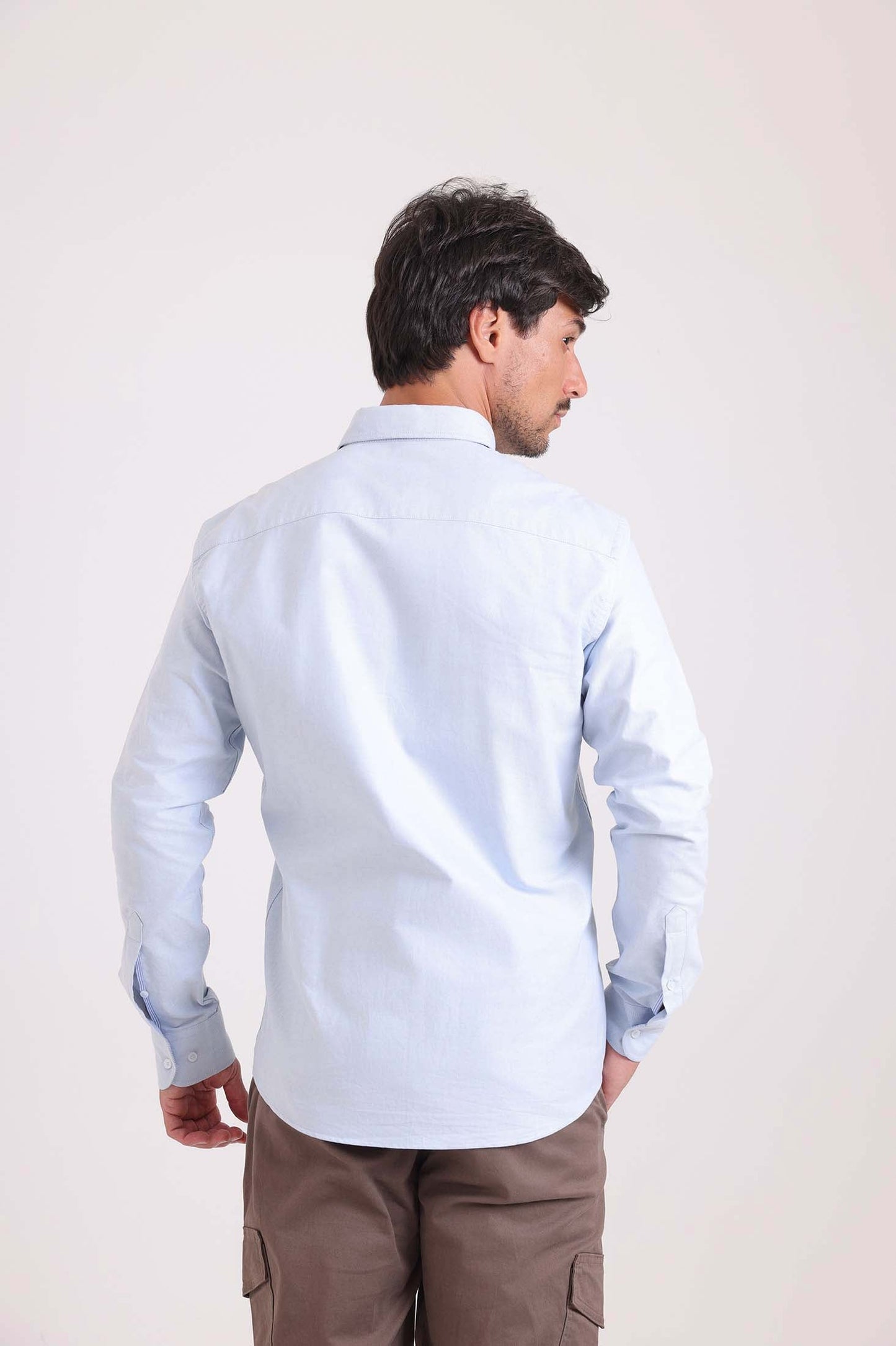 Solid Long Sleeves Shirt with Pocket