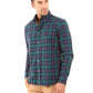 Casual Tartan Shirt with Turn Down Collar