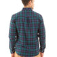 Casual Tartan Shirt with Turn Down Collar