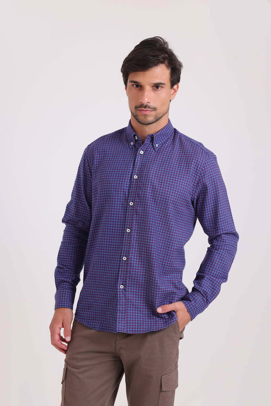 Regular Fit Casual Gingham Shirt