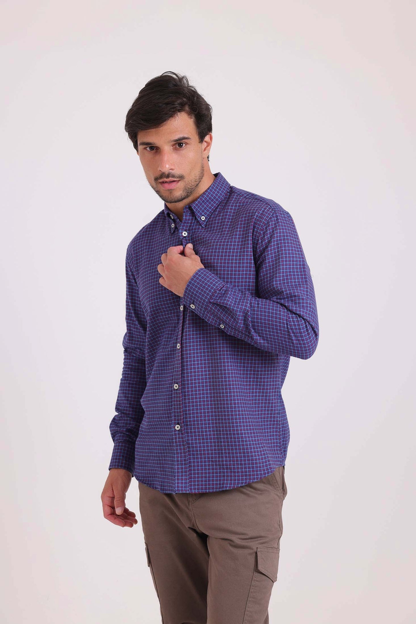 Regular Fit Casual Gingham Shirt