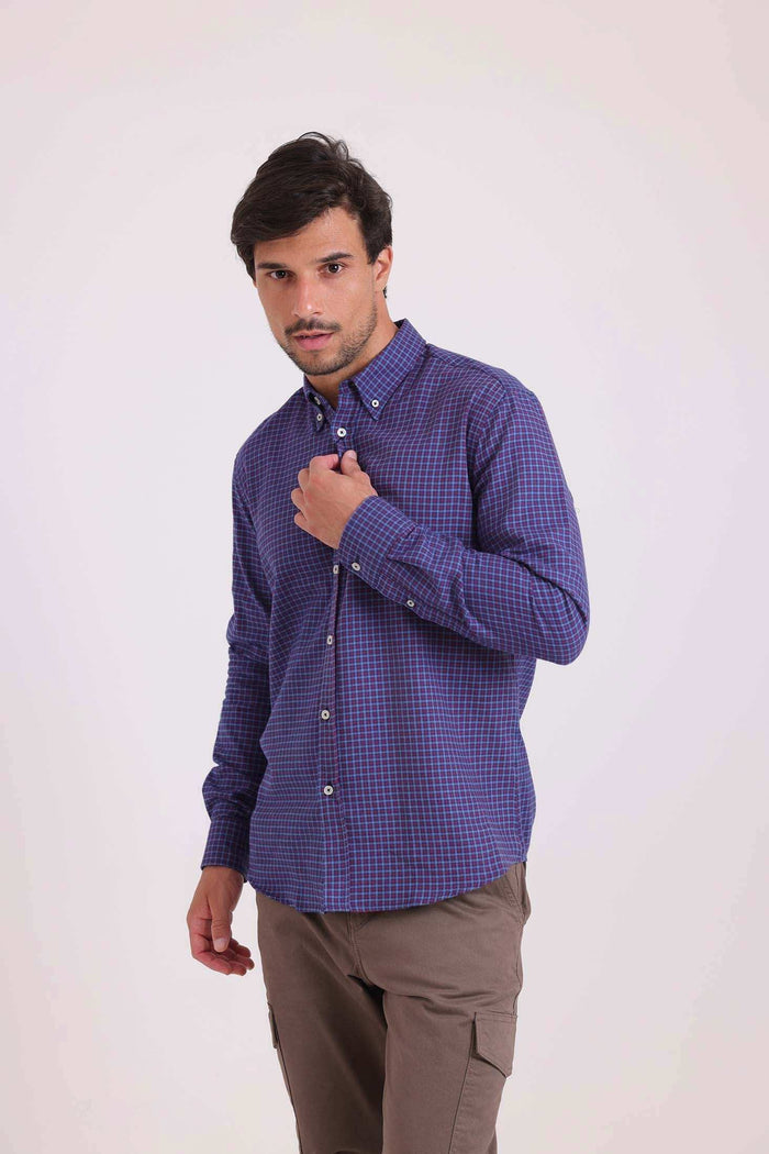 Regular Fit Casual Gingham Shirt