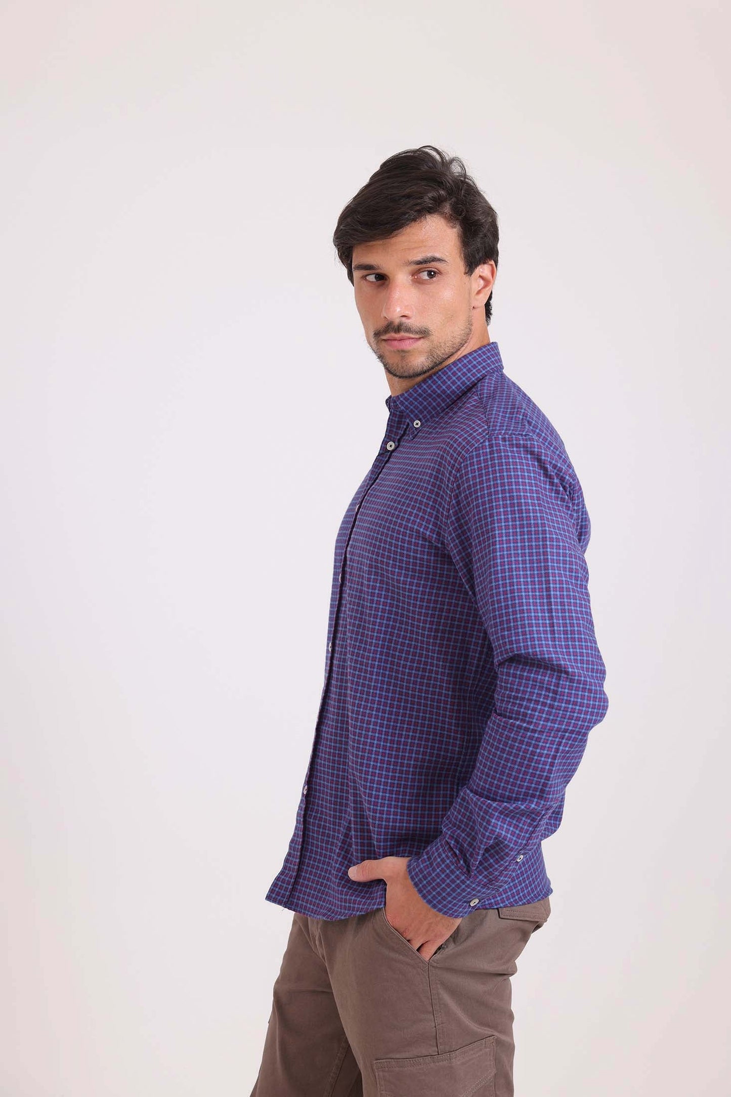 Regular Fit Casual Gingham Shirt