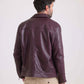 Long Sleeves Elegant Solid Leather Jacket