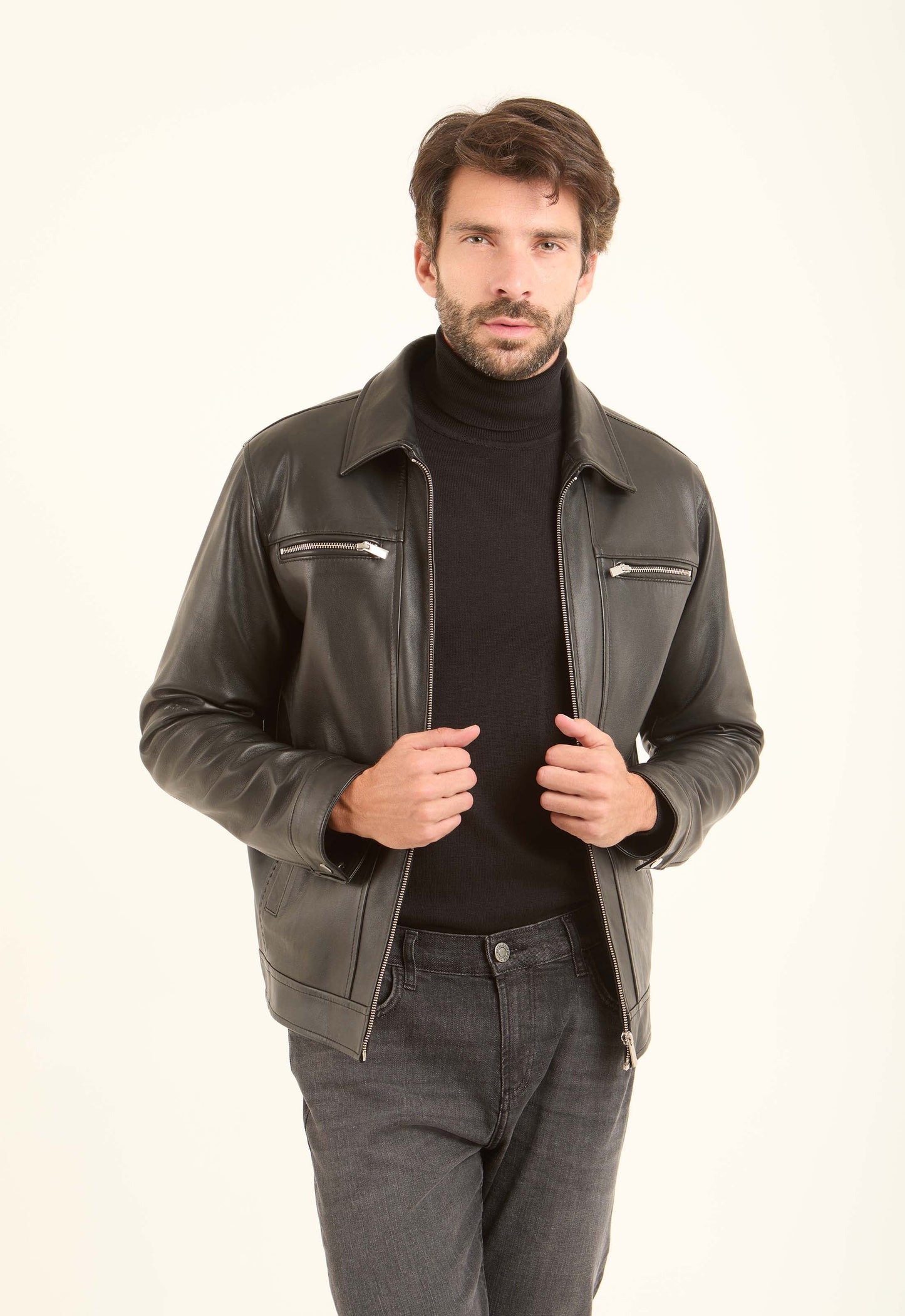 Genuine Leather Standout Jacket