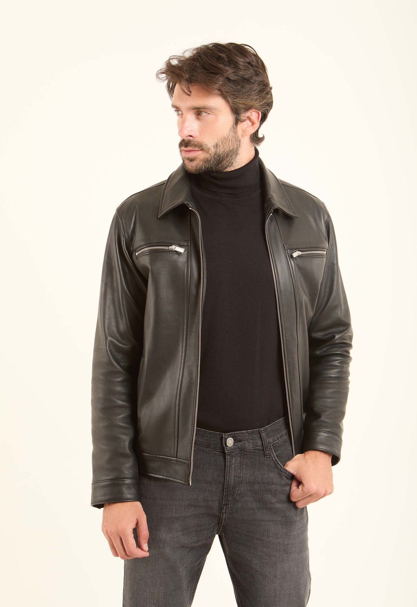 Genuine Leather Standout Jacket