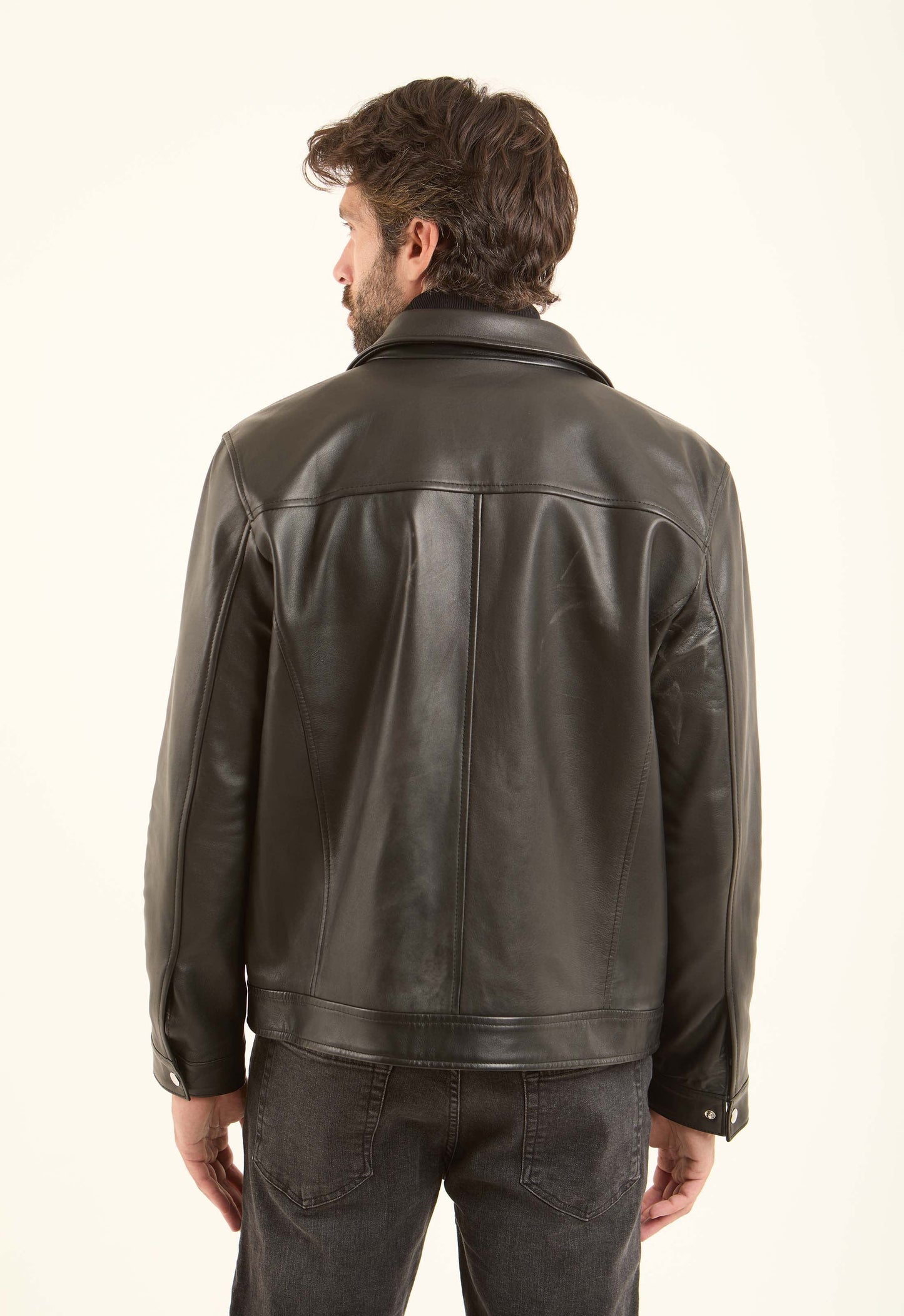 Genuine Leather Standout Jacket