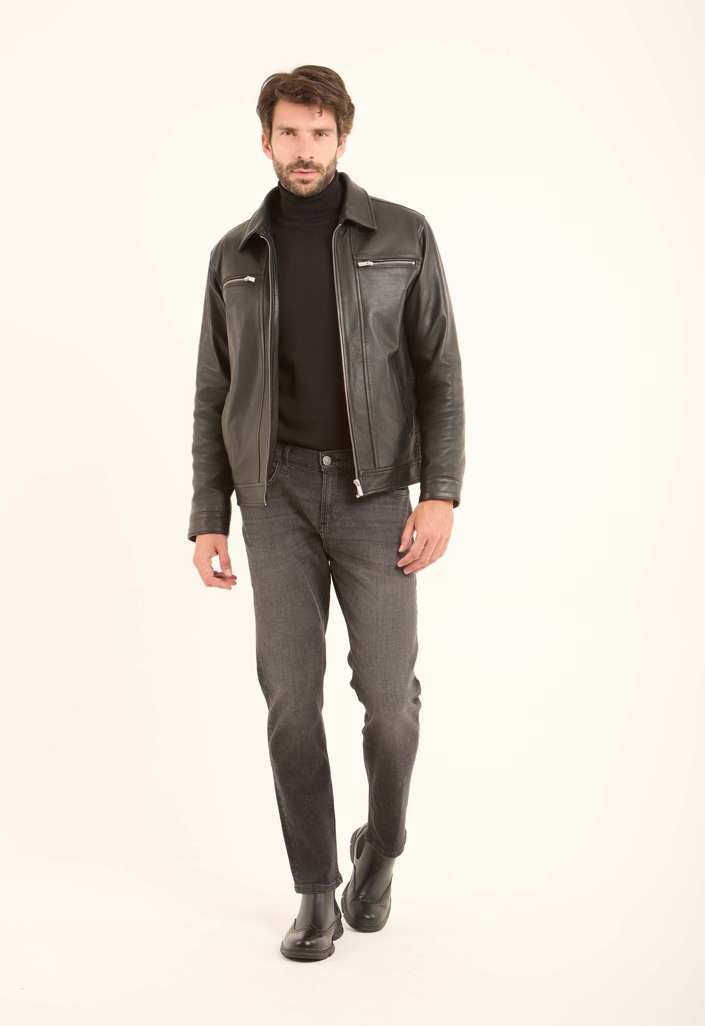 Genuine Leather Standout Jacket