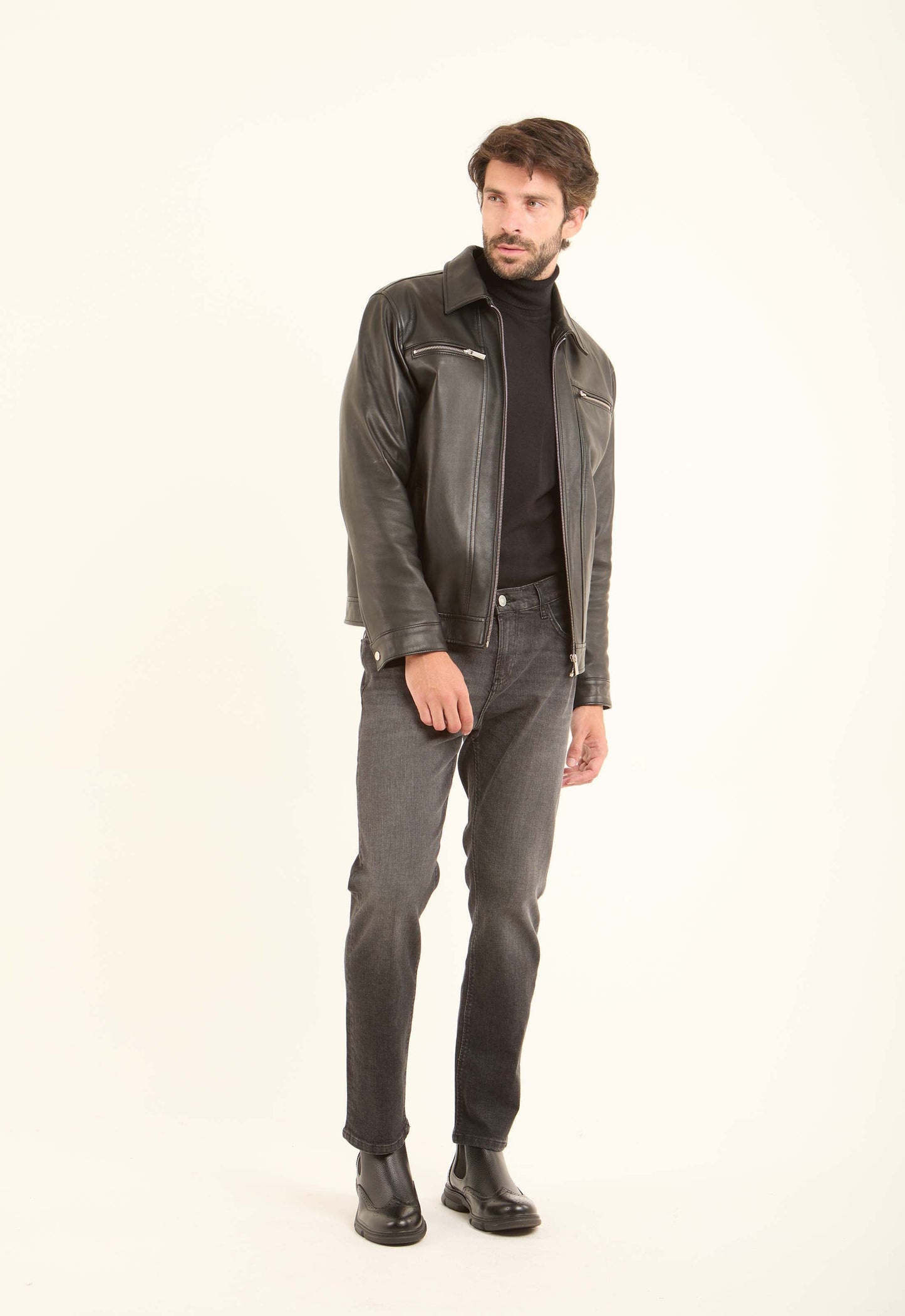 Genuine Leather Standout Jacket