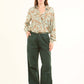 Structured Utility Wide-Leg Pants