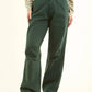 Structured Utility Wide-Leg Pants