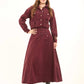 Corset-Lace Corduroy Jacket