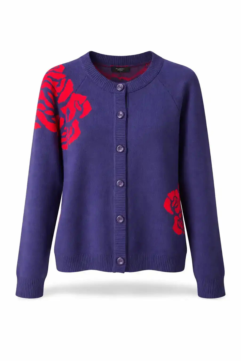 Floral Print Button-Up Cardigan