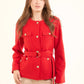 Textured Wool-Blend Style Jacket