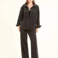 Studded-Side Wide-Leg Jeans