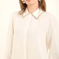 Chain-Detail Rayon Shirt