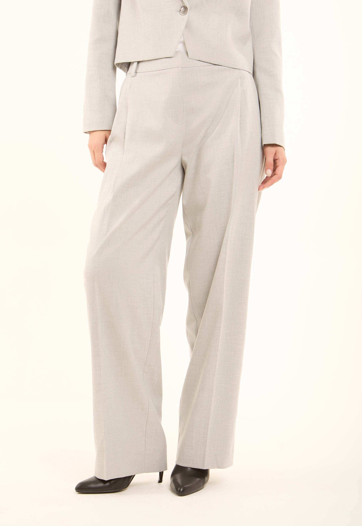 Wide Leg Suit Pants
