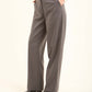 Pinstripe Straight Suit Pants