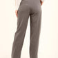 Pinstripe Straight Suit Pants